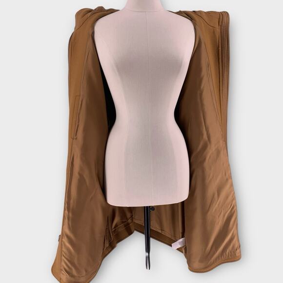 Madewell Lynnford Coat Hooded Wool Blend Winter Classic Trench Camel Plus 3X - Picture 8 of 16